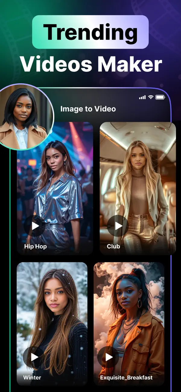 Screenshot #1 pour AI Video Generator - PicVideo