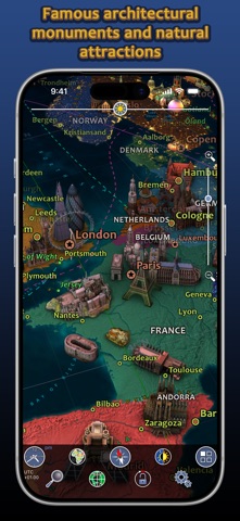 Earth 3D - World Atlas iPhone screenshot