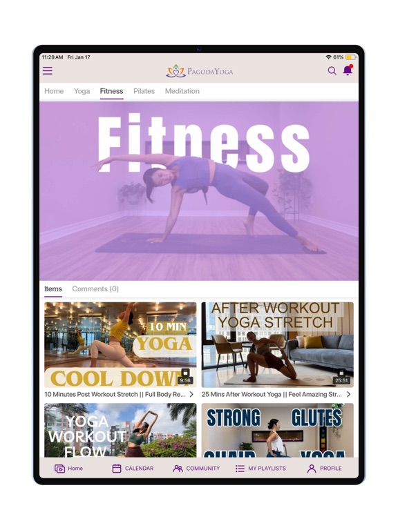 PagodaYoga iPad screenshot