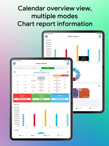 Expense Tracker: Color Money ipad screenshot 3