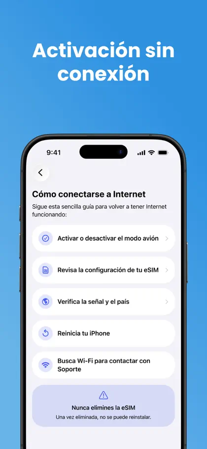 Screenshot 5 von 6 zu eSim Travel & Mobile Internet