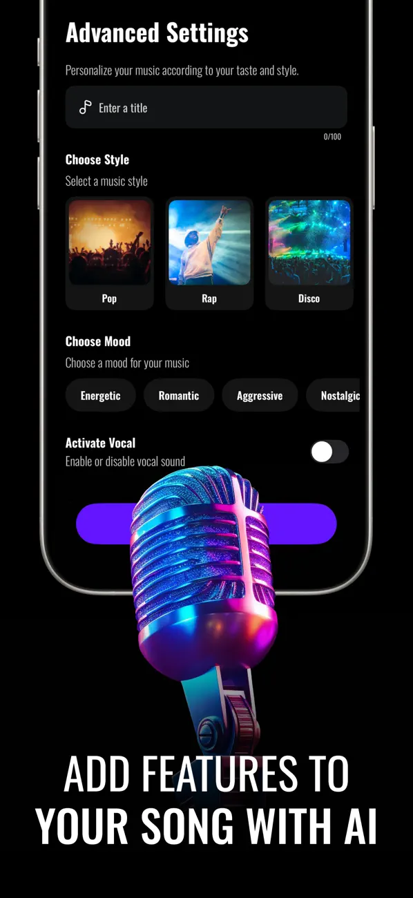 Screenshot #3 pour Song AI Music & Song Generator