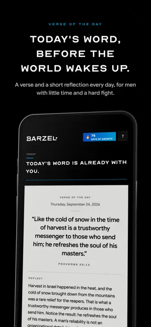 Barzel: Daily Verse for Men screenshot 1
