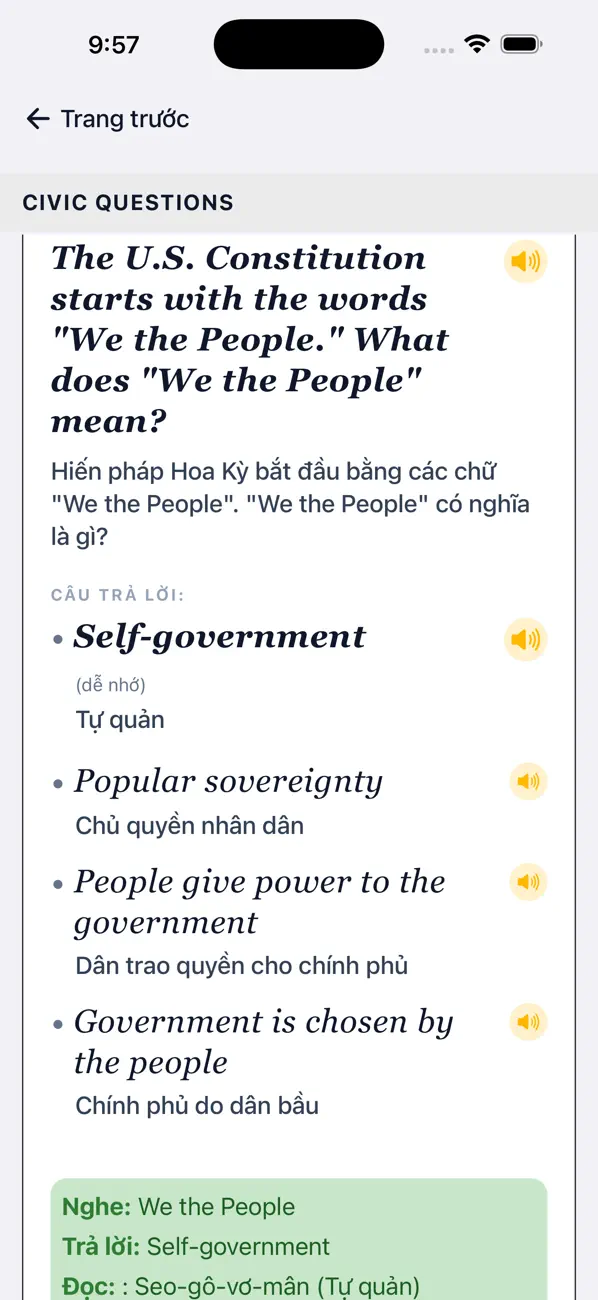 Screenshot #3 pour Thi Quốc Tịch Mỹ