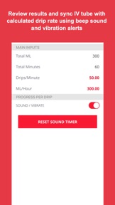 Drip Rate Infusion Calculator screenshot