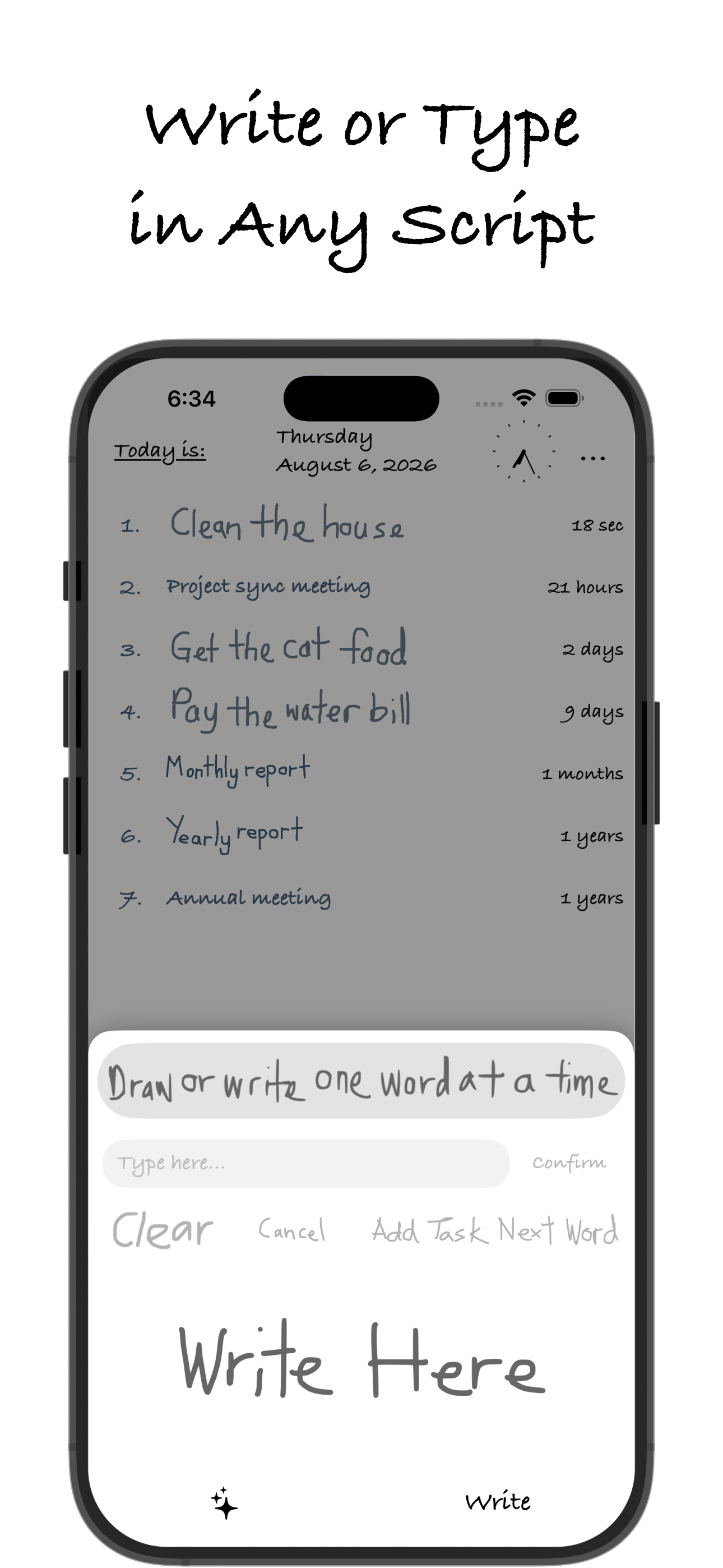 Task Writer - Touch or Stylus screenshot 3
