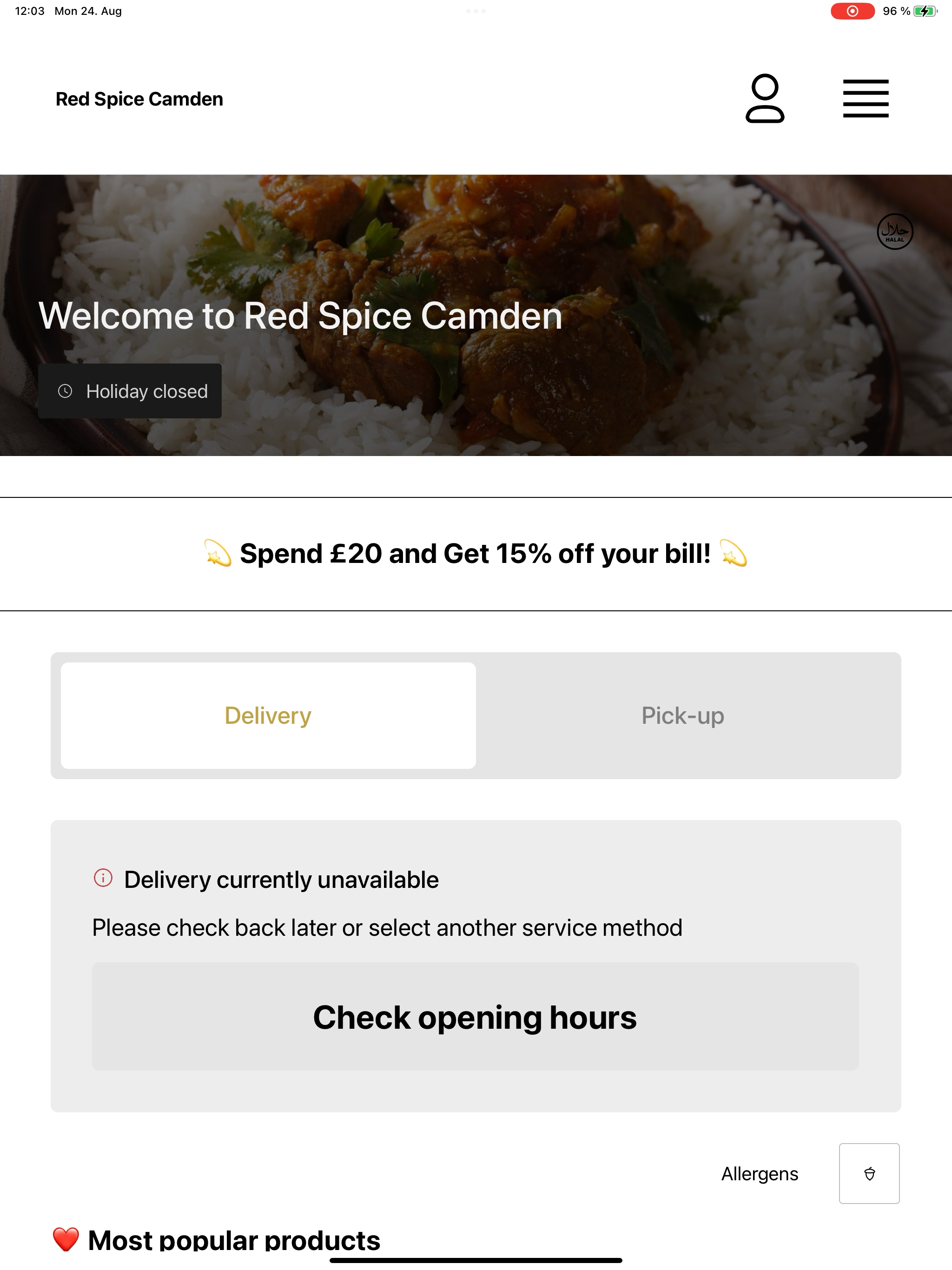 Red Spice Camden screenshot 10