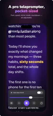 Prompty: AI Video Teleprompter screenshot