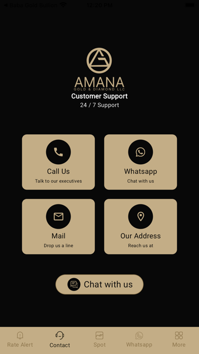 Amana Gold Bullion Screenshot