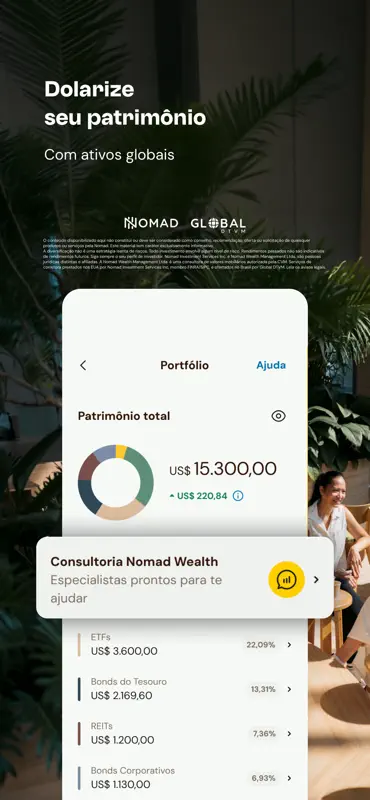 Nomad: Conta em dólar e euro screenshot 7 of 8
