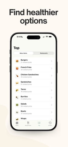 PRūF - Fast Food Ingredients iPhone screenshot