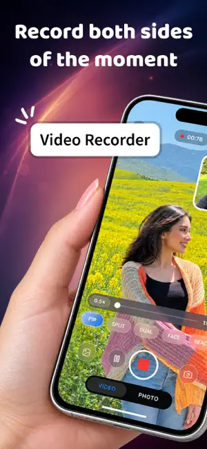 Dual Camera: Front & Back Shot screenshot 1