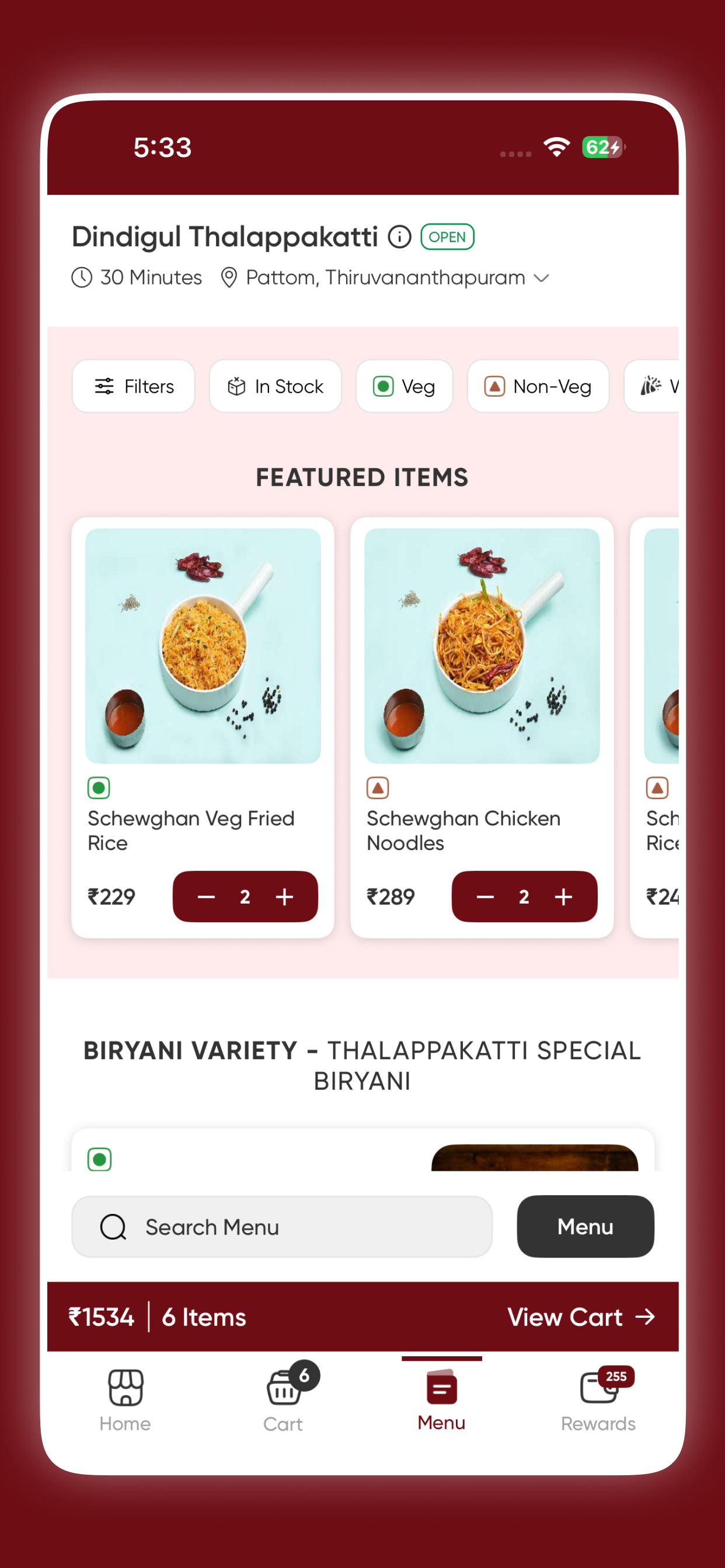 Dindigul Thalappakatti India