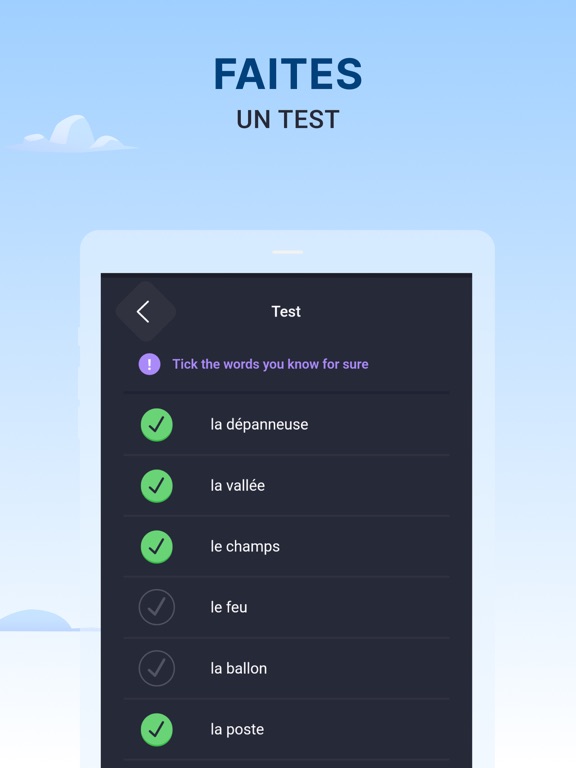 Screenshot #5 pour Mots Français A1-B1 | 2Shine