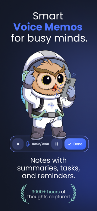 Voice Memo: Braindump Screenshot 1 of 6
