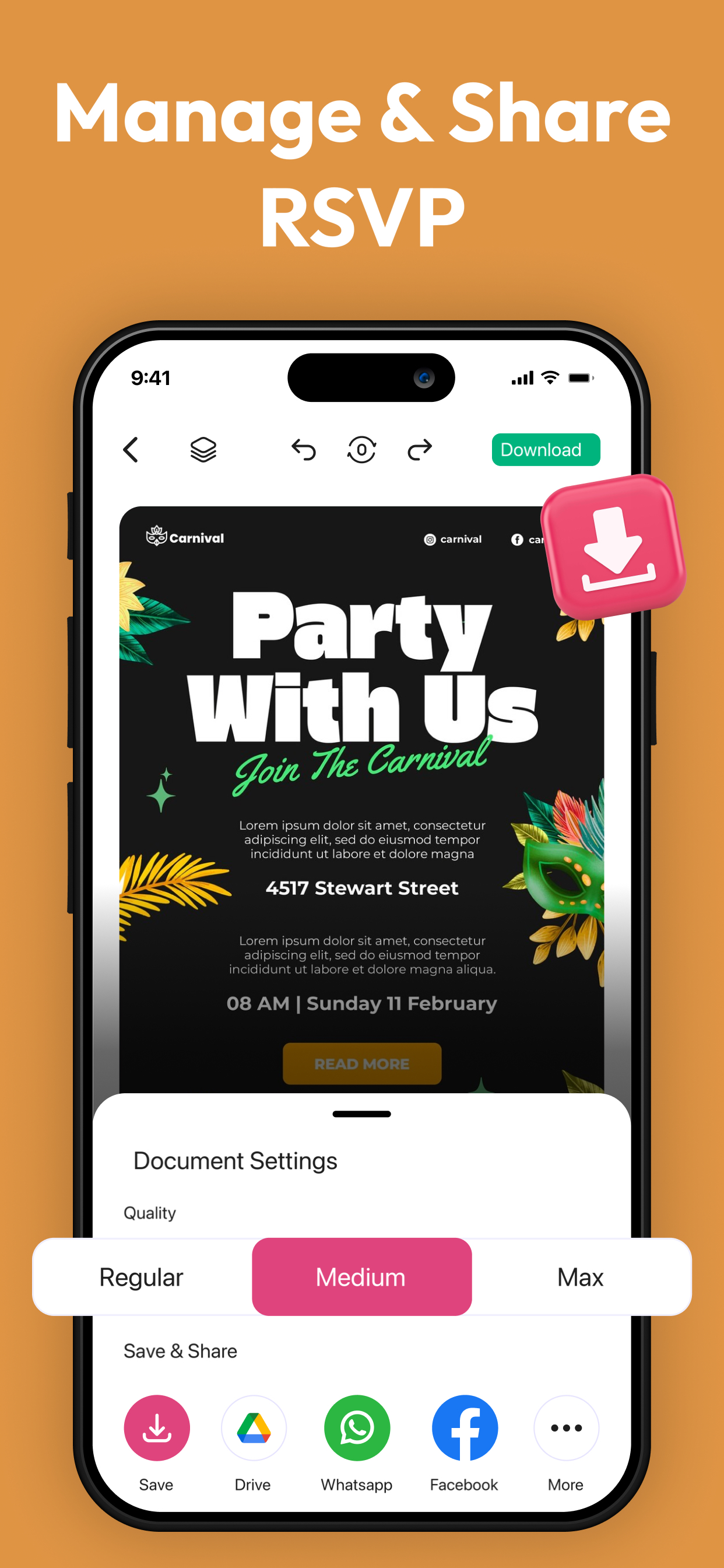 Invitation Maker- Invites RSVP screenshot 6