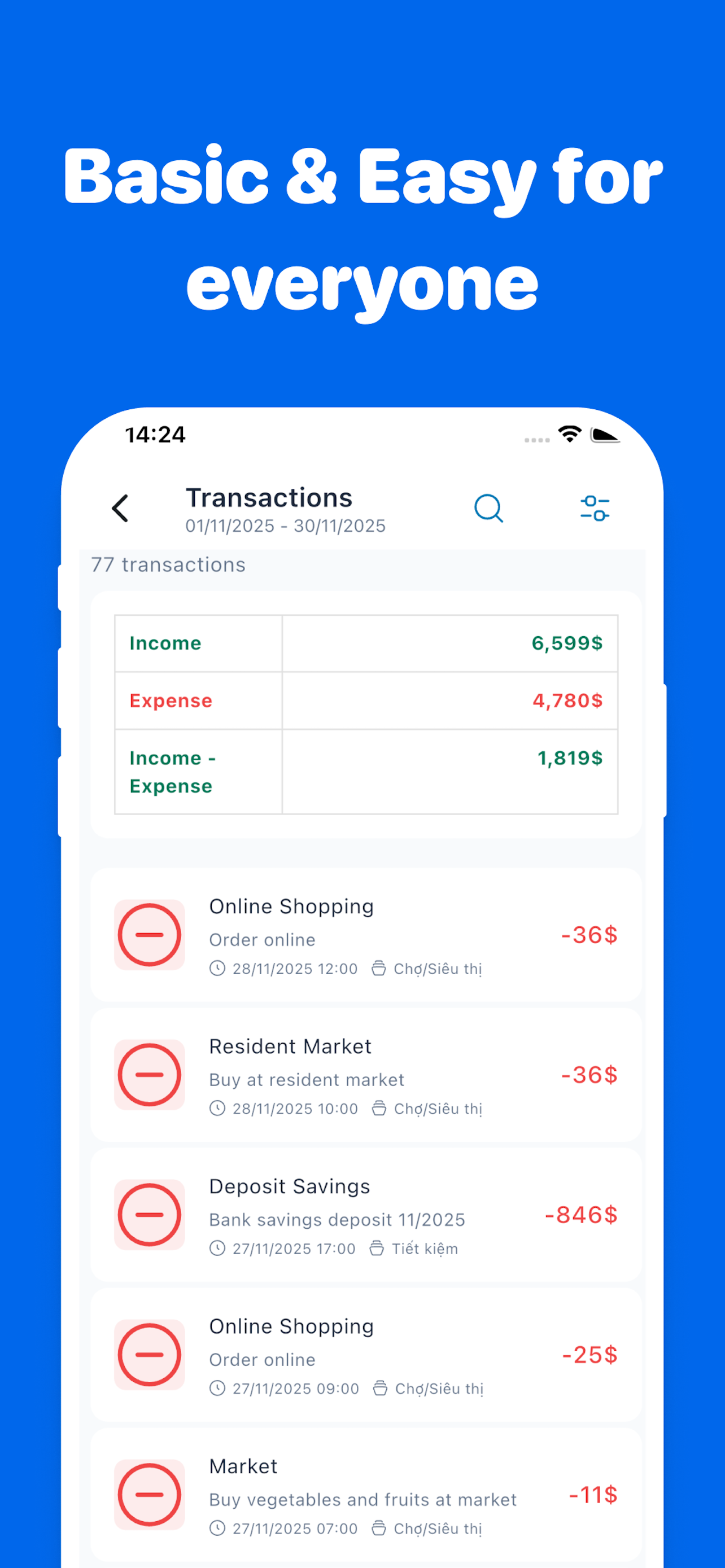 Money+ Pro: Spending Tracker