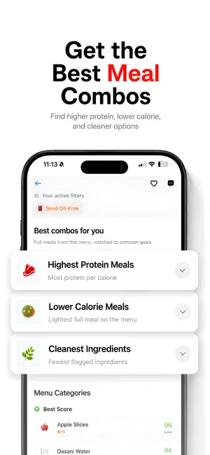 MenuScore: Eat Out Healthy screenshot 2