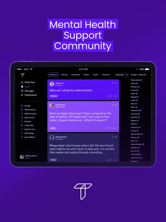 Screenshot #4 pour TalkLife: 24/7 Peer Support