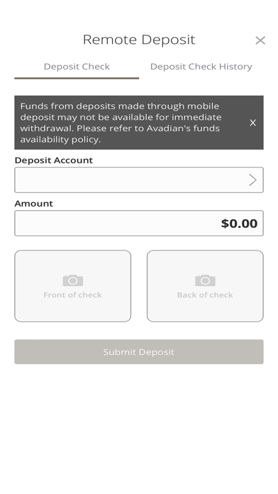 Avadian Credit Union Screenshot