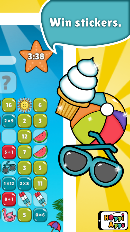 #2. MatHop Multiplication Division (iOS) 由: HoppiApps Inc.