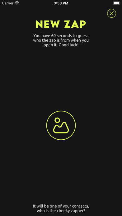 Zap: Anonymous Messaging Game Screenshot