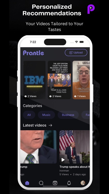 Prantle - video sharing