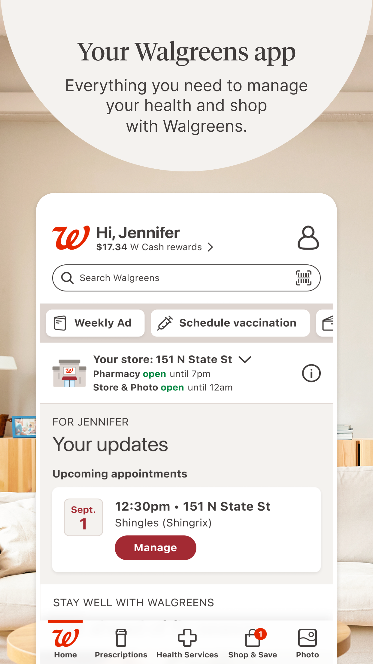 Walgreens screenshot 1