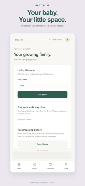 Baby Julia – Newborn Tracker screenshot 4