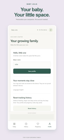 Baby Julia – Newborn Tracker Screenshot 4 of 4