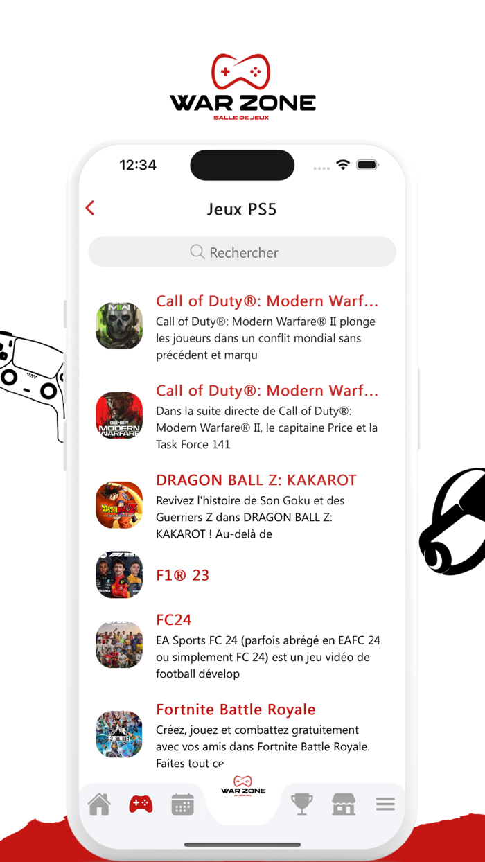 WarZone - La salle de jeux