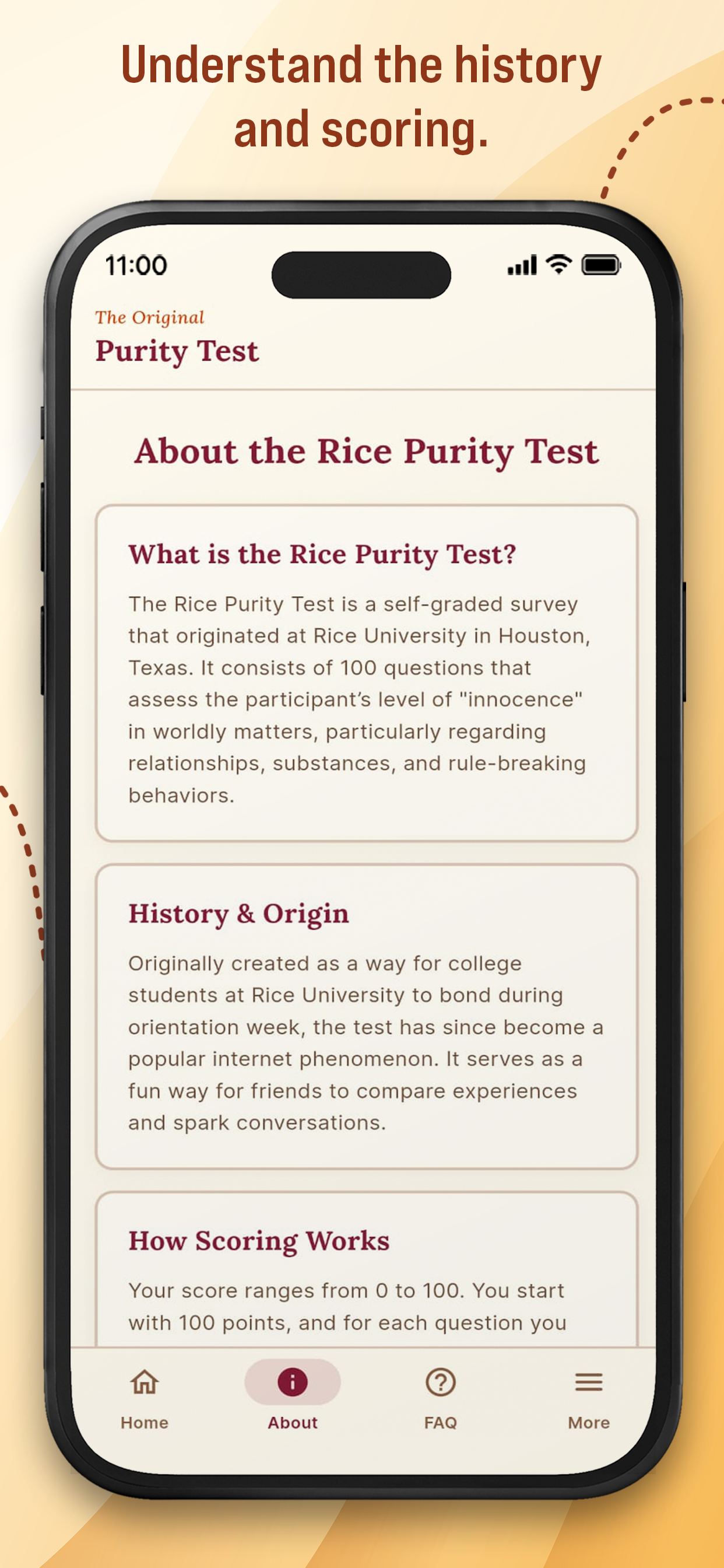 Rice Purity Test: Rice Purity screenshot 4