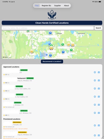 Clean Hands Certified iPad screenshot
