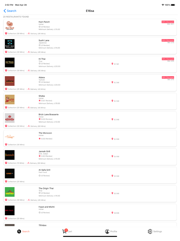 Screenshot #5 pour ChefOnline - Online Takeaways