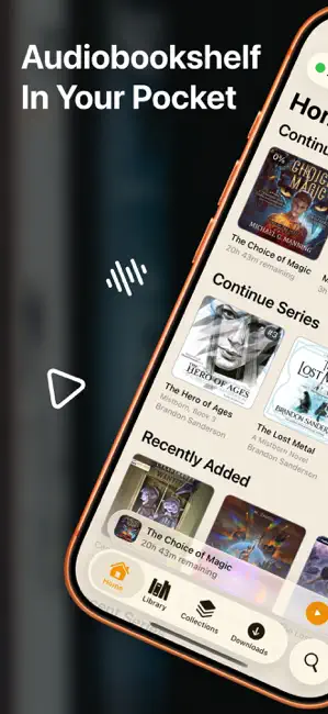 AudioBooth: Audiobooks Player iPhone screenshot 1