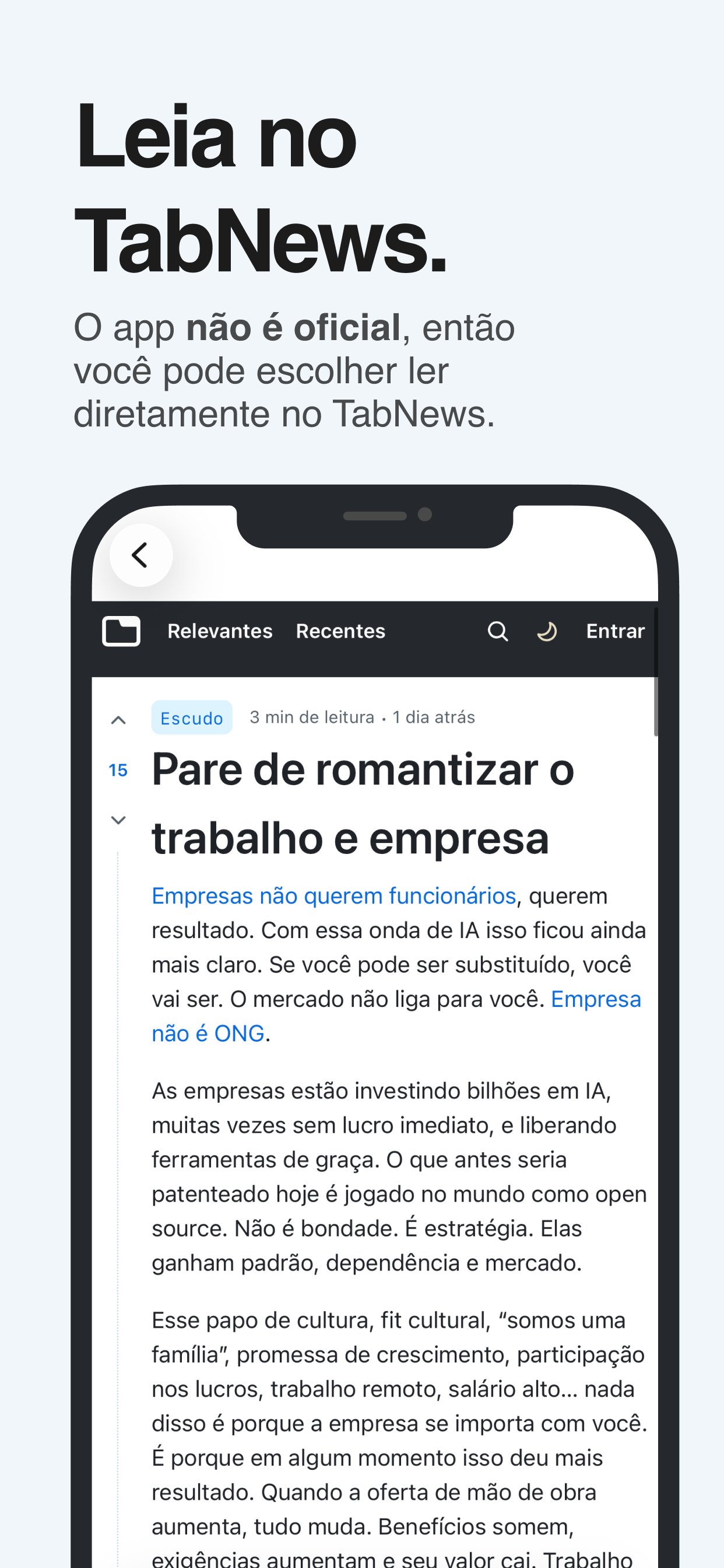 TabNews Reader screenshot 5