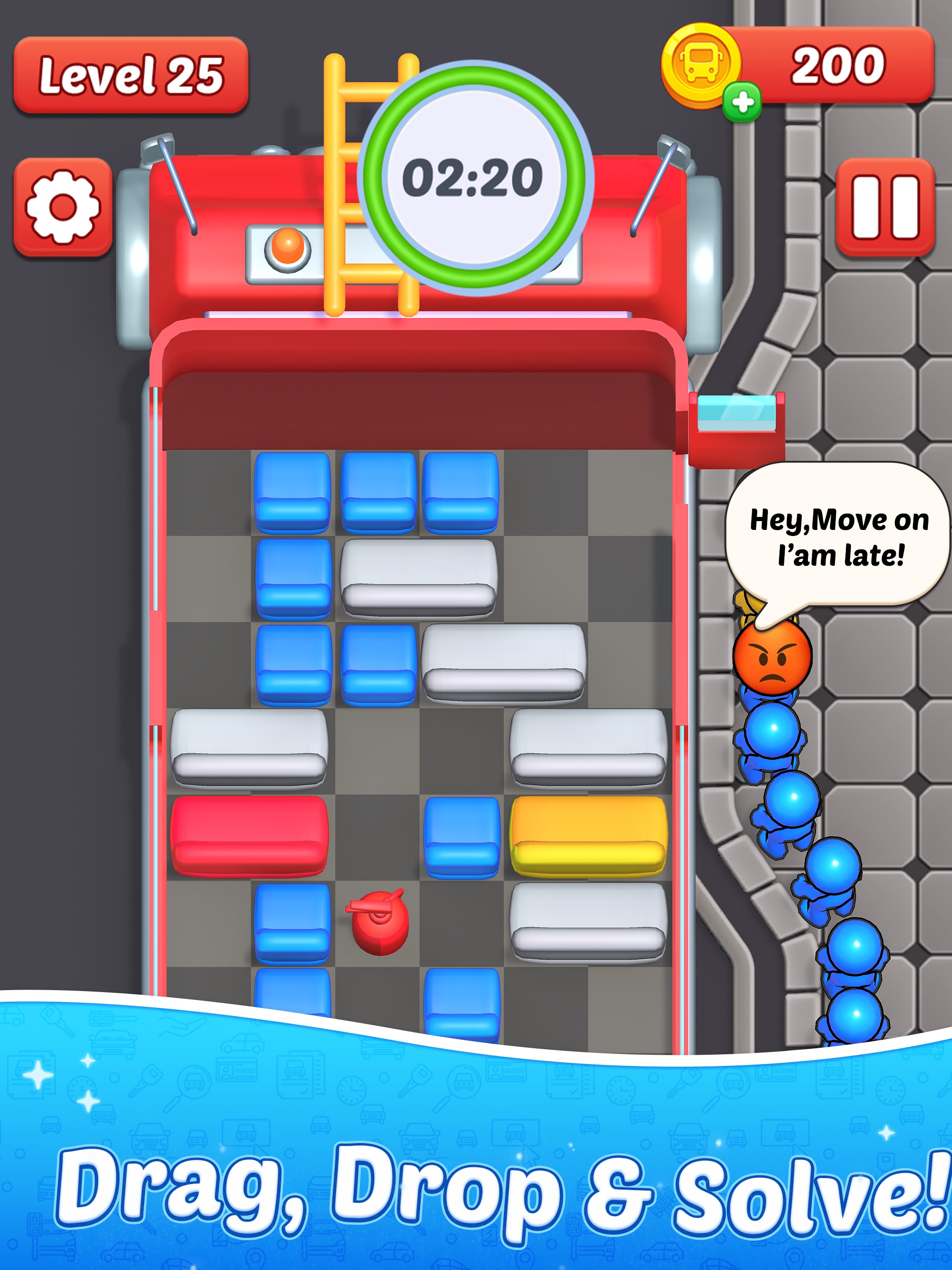 Seat Rush: 3D Sort Puzzle