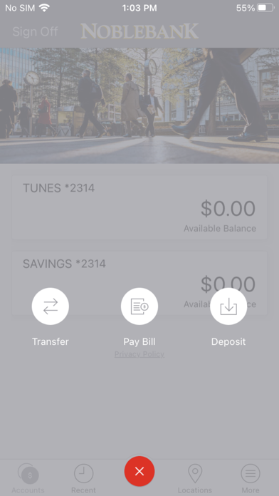 NobleBank Business Mobile Screenshot