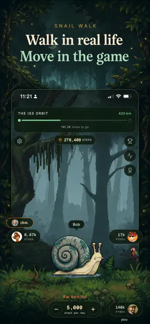 Snail Walk: Walking Game screenshot 1