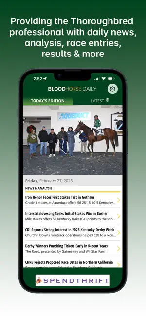 BloodHorse Daily screenshot 1