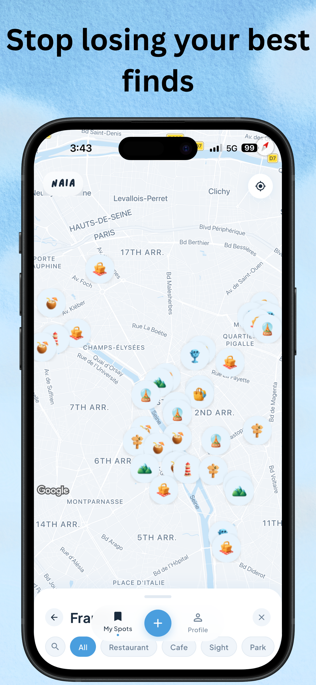 Naia: Save Spots & Plan Trips screenshot 4
