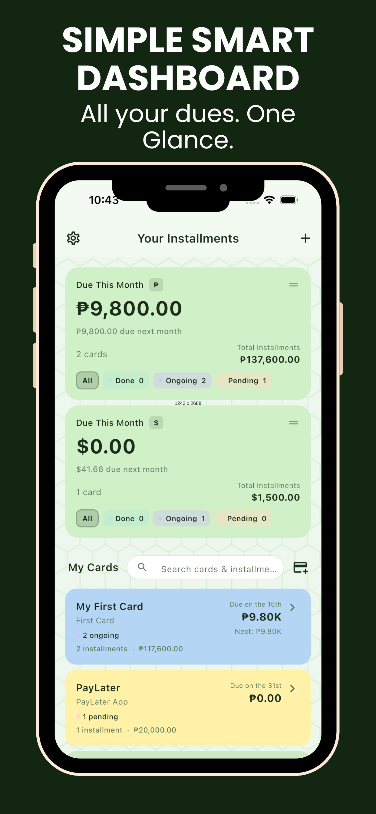 Tortol - Installments Tracker