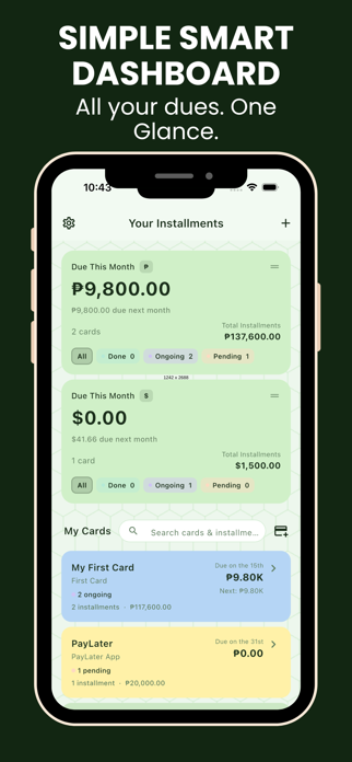 Tortol - Installments Tracker Screenshot 1 of 7