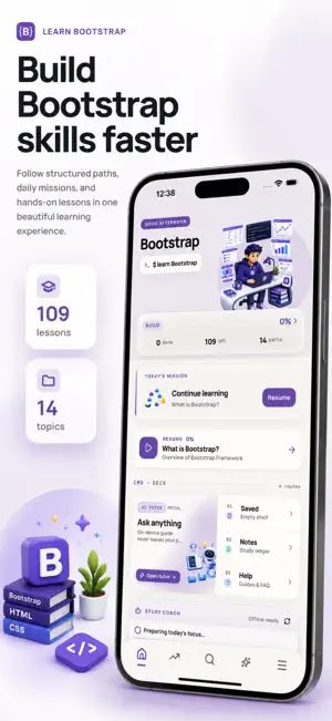 Learn Bootstrap CSS Offline screenshot 1
