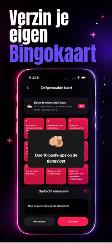 Party Card - Uitgaansbingo iPhone screenshot 2