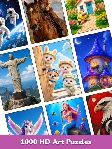 Art Jigsaw Puzzles Game iPad screenshot