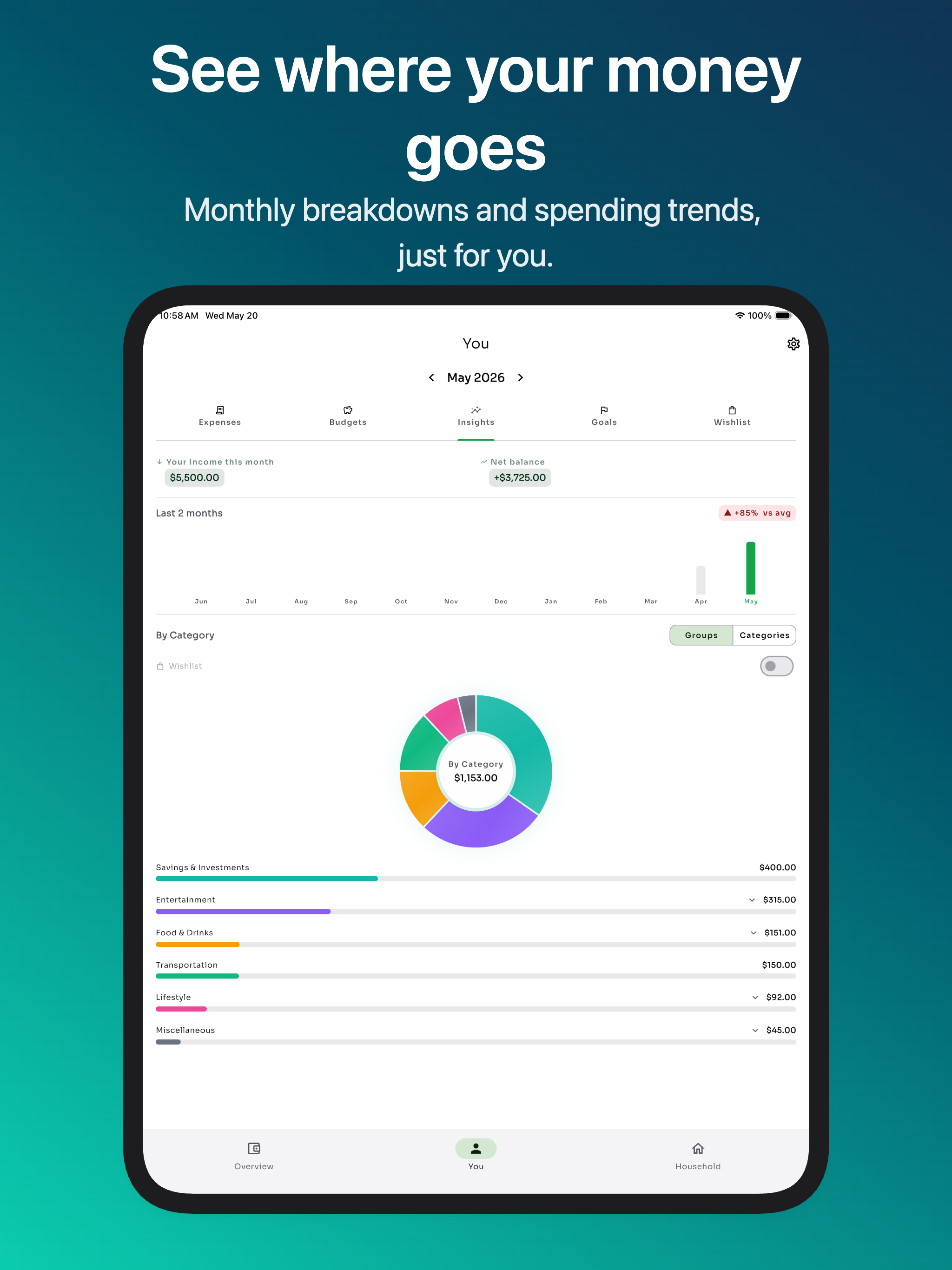 Lumi - Expenses & Savings