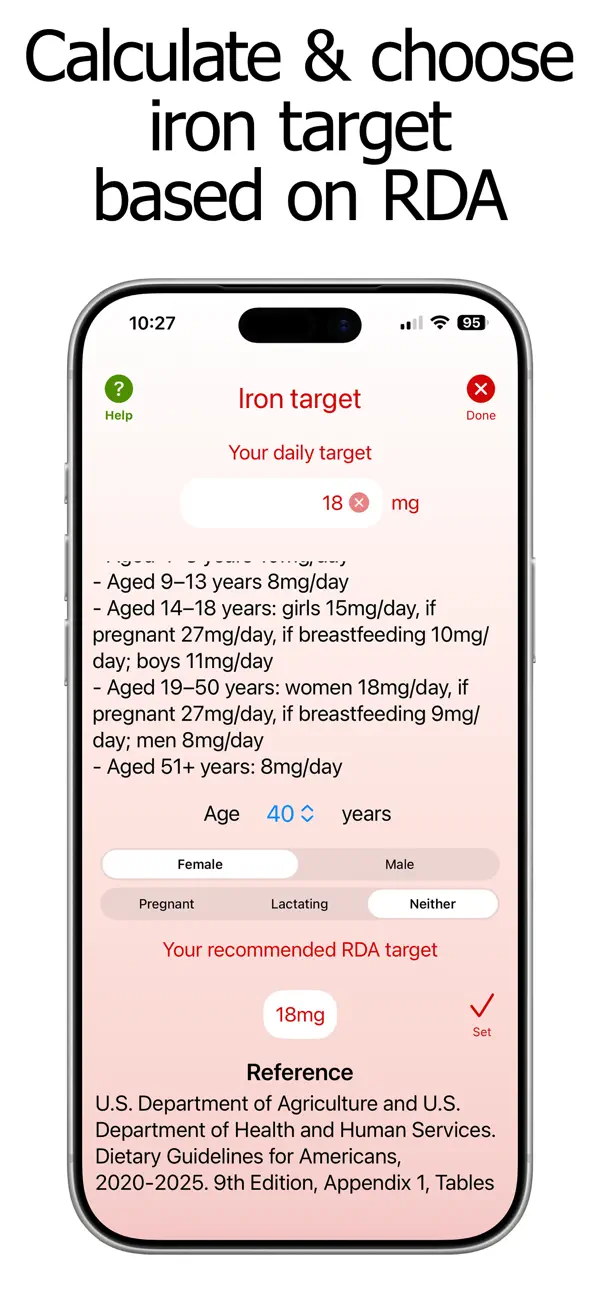 Screenshot #2 pour Iron Counter and Tracker