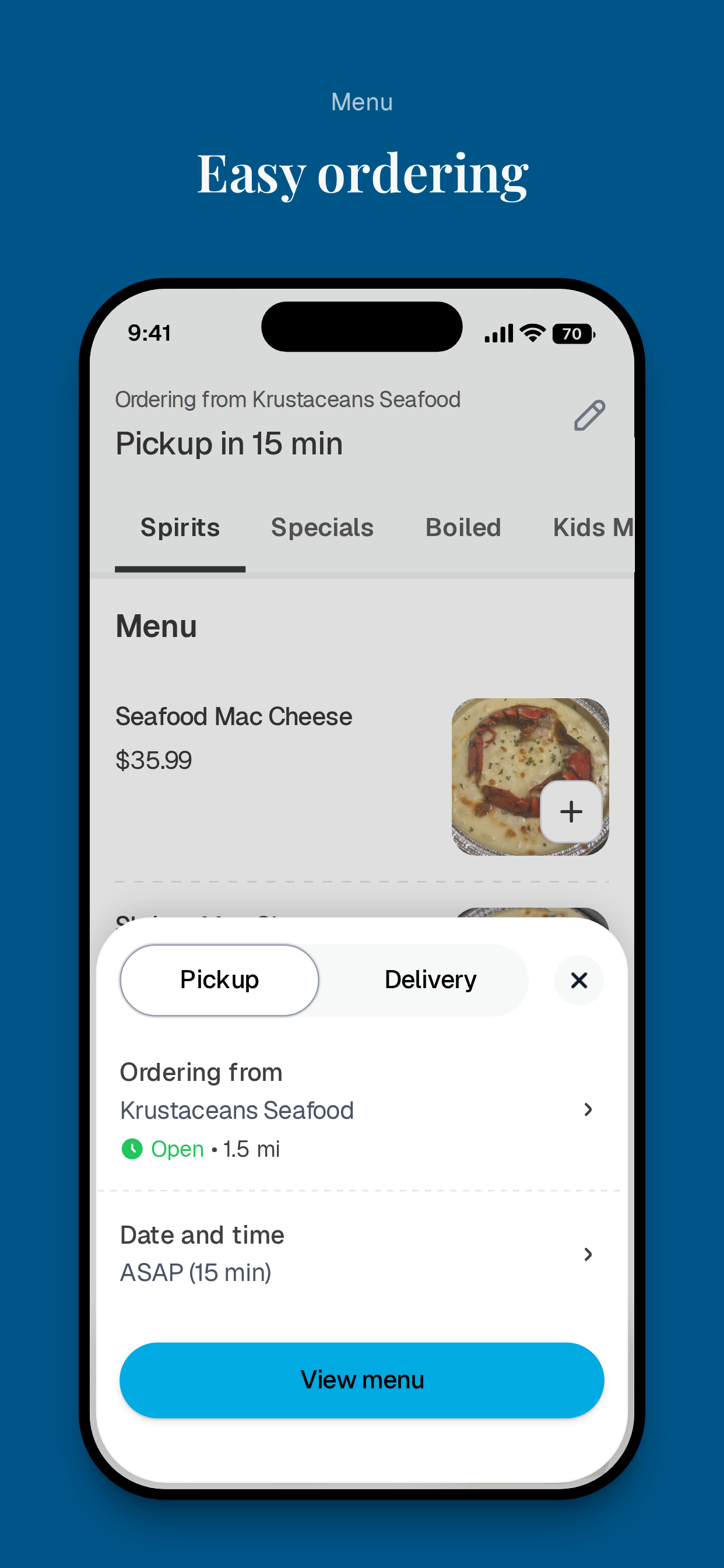 Krustaceans Seafood screenshot 3