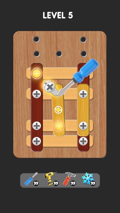 Wood Screw Puzzle Screenshot